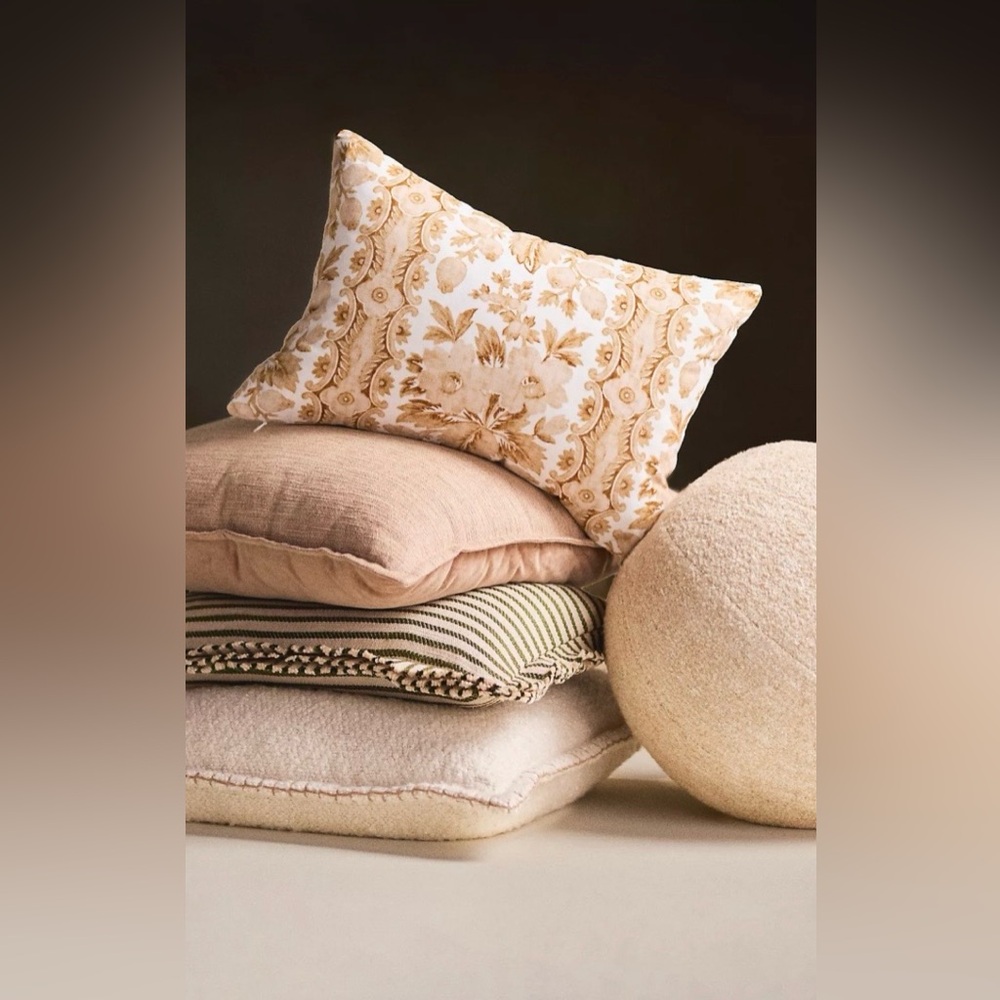▪️NWT Anthropologie Maisie Velvet Floral Lumbar Pillow